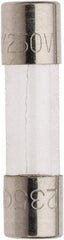 Ferraz Shawmut - 250 VAC, 0.7 Amp, Fast-Acting Miniature Glass Fuse - Clip Mount, 20mm OAL, 5mm Diam - Exact Tool & Supply