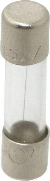 Ferraz Shawmut - 250 VAC, 1 Amp, Fast-Acting Miniature Glass Fuse - Clip Mount, 20mm OAL, 5mm Diam - Exact Tool & Supply