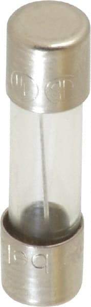 Ferraz Shawmut - 250 VAC, 2 Amp, Fast-Acting Miniature Glass Fuse - Clip Mount, 20mm OAL, 5mm Diam - Exact Tool & Supply