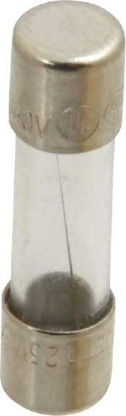 Ferraz Shawmut - 250 VAC, 2.5 Amp, Fast-Acting Miniature Glass Fuse - Clip Mount, 20mm OAL, 5mm Diam - Exact Tool & Supply