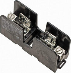 Ferraz Shawmut - 1 Pole, 14 to 2 AWG, 600 VAC/VDC, 30 Amp, DIN Rail Mount, Screw Mount Fuse Block - 3.9 Inch Long x 1.29 Inch Wide x 2.2 Inch High Block - Exact Tool & Supply