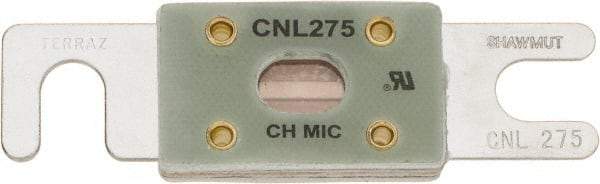 Ferraz Shawmut - 275 Amp Visible Link Flat Forklift & Truck Fuse - 32VAC, 32VDC, 3.18" Long x 0.75" Wide, Littelfuse CNL275, Bussman ANL275, Ferraz Shawmut CNL275 - Exact Tool & Supply