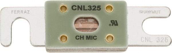Ferraz Shawmut - 325 Amp Visible Link Flat Forklift & Truck Fuse - 32VAC, 32VDC, 3.18" Long x 0.75" Wide, Littelfuse CNL325, Bussman ANL325, Ferraz Shawmut CNL325 - Exact Tool & Supply