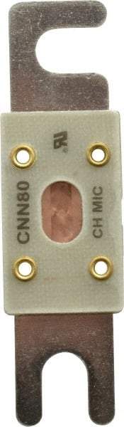 Ferraz Shawmut - 80 Amp Visible Link Flat Forklift & Truck Fuse - 125VAC, 48VDC, 3.18" Long x 0.75" Wide, Littelfuse CNN80, Bussman ANN80, Ferraz Shawmut CNN80 - Exact Tool & Supply