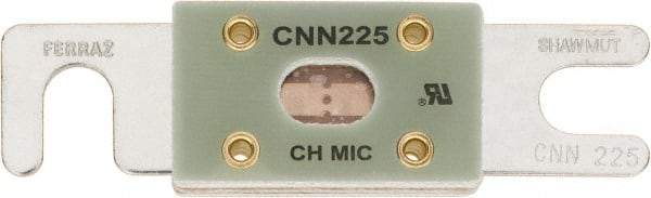 Ferraz Shawmut - 225 Amp Visible Link Flat Forklift & Truck Fuse - 125VAC, 48VDC, 3.18" Long x 0.75" Wide, Littelfuse CNN225, Bussman ANN225, Ferraz Shawmut CNN225 - Exact Tool & Supply