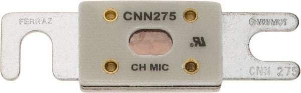Ferraz Shawmut - 275 Amp Visible Link Flat Forklift & Truck Fuse - 125VAC, 48VDC, 3.18" Long x 0.75" Wide, Littelfuse CNN275, Bussman ANN275, Ferraz Shawmut CNN275 - Exact Tool & Supply