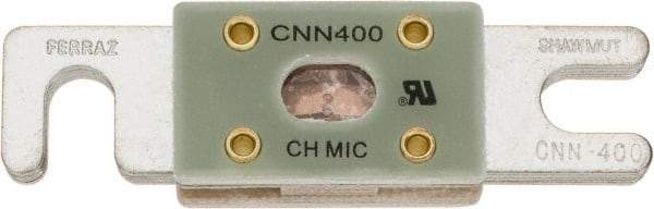 Ferraz Shawmut - 400 Amp Visible Link Flat Forklift & Truck Fuse - 125VAC, 48VDC, 3.18" Long x 0.75" Wide, Littelfuse CNN400, Bussman ANN400, Ferraz Shawmut CNN400 - Exact Tool & Supply
