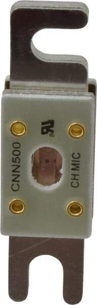 Ferraz Shawmut - 500 Amp Visible Link Flat Forklift & Truck Fuse - 125VAC, 48VDC, 3.18" Long x 0.75" Wide, Littelfuse CNN500, Bussman ANN500, Ferraz Shawmut CNN500 - Exact Tool & Supply