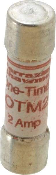 Ferraz Shawmut - 250 VAC, 2 Amp, Fast-Acting General Purpose Fuse - Clip Mount, 1-1/2" OAL, 10 at AC kA Rating, 13/32" Diam - Exact Tool & Supply