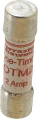 Ferraz Shawmut - 250 VAC, 2 Amp, Fast-Acting General Purpose Fuse - Clip Mount, 1-1/2" OAL, 10 at AC kA Rating, 13/32" Diam - Exact Tool & Supply