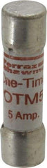 Ferraz Shawmut - 250 VAC, 5 Amp, Fast-Acting General Purpose Fuse - Clip Mount, 1-1/2" OAL, 10 at AC kA Rating, 13/32" Diam - Exact Tool & Supply