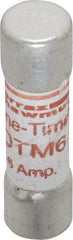Ferraz Shawmut - 250 VAC, 6 Amp, Fast-Acting General Purpose Fuse - Clip Mount, 1-1/2" OAL, 10 at AC kA Rating, 13/32" Diam - Exact Tool & Supply
