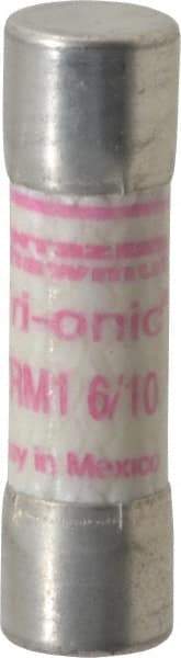 Ferraz Shawmut - 250 VAC, 1.6 Amp, Time Delay General Purpose Fuse - Clip Mount, 1-1/2" OAL, 10 at AC kA Rating, 13/32" Diam - Exact Tool & Supply