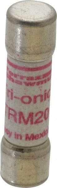 Ferraz Shawmut - 250 VAC, 20 Amp, Time Delay General Purpose Fuse - Clip Mount, 1-1/2" OAL, 10 at AC kA Rating, 13/32" Diam - Exact Tool & Supply