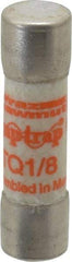 Ferraz Shawmut - 500 VAC, 0.13 Amp, Time Delay General Purpose Fuse - Clip Mount, 1-1/2" OAL, 10 at AC kA Rating, 13/32" Diam - Exact Tool & Supply