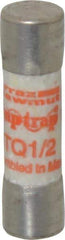 Ferraz Shawmut - 500 VAC, 0.5 Amp, Time Delay General Purpose Fuse - Clip Mount, 1-1/2" OAL, 10 at AC kA Rating, 13/32" Diam - Exact Tool & Supply
