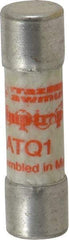Ferraz Shawmut - 500 VAC, 1 Amp, Time Delay Midget Fuse - Clip Mount, 1-1/2" OAL, 10 at AC kA Rating, 13/32" Diam - Exact Tool & Supply