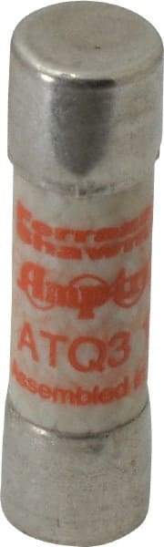 Ferraz Shawmut - 500 VAC, 3.5 Amp, Time Delay General Purpose Fuse - Clip Mount, 1-1/2" OAL, 10 at AC kA Rating, 13/32" Diam - Exact Tool & Supply