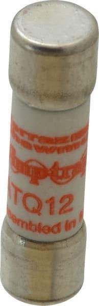 Ferraz Shawmut - 500 VAC, 12 Amp, Time Delay General Purpose Fuse - Clip Mount, 1-1/2" OAL, 10 at AC kA Rating, 13/32" Diam - Exact Tool & Supply