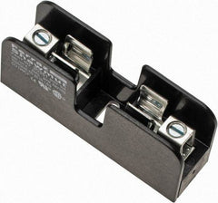 Ferraz Shawmut - 1 Pole, 14 to 6 AWG, 600 VAC/VDC, 30 Amp, DIN Rail Mount, Screw Mount Fuse Block - 13/32 Inch Diameter x 1-1/2 Inch Fuse Length, 3.04 Inch Long x 0.85 Inch Wide x 1.31 Inch High Block - Exact Tool & Supply