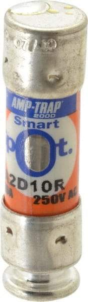 Ferraz Shawmut - 250 VAC/VDC, 10 Amp, Time Delay General Purpose Fuse - Clip Mount, 51mm OAL, 100 at DC, 200 at AC kA Rating, 9/16" Diam - Exact Tool & Supply