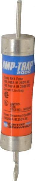 Ferraz Shawmut - 250 VAC/VDC, 100 Amp, Time Delay General Purpose Fuse - Clip Mount, 5-7/8" OAL, 100 at DC, 200 at AC kA Rating, 1-1/16" Diam - Exact Tool & Supply