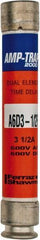 Ferraz Shawmut - 600 VAC/VDC, 3.5 Amp, Time Delay General Purpose Fuse - Clip Mount, 127mm OAL, 100 at DC, 200 at AC kA Rating, 13/16" Diam - Exact Tool & Supply