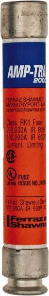 Ferraz Shawmut - 600 VAC/VDC, 4 Amp, Time Delay General Purpose Fuse - Clip Mount, 127mm OAL, 100 at DC, 200 at AC kA Rating, 13/16" Diam - Exact Tool & Supply