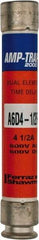 Ferraz Shawmut - 600 VAC/VDC, 4.5 Amp, Time Delay General Purpose Fuse - Clip Mount, 127mm OAL, 100 at DC, 200 at AC kA Rating, 13/16" Diam - Exact Tool & Supply