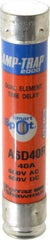 Ferraz Shawmut - 600 VAC/VDC, 40 Amp, Time Delay General Purpose Fuse - Clip Mount, 5-1/2" OAL, 100 at DC, 200 at AC kA Rating, 1-1/16" Diam - Exact Tool & Supply