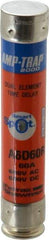 Ferraz Shawmut - 600 VAC/VDC, 60 Amp, Time Delay General Purpose Fuse - Clip Mount, 5-1/2" OAL, 100 at DC, 200 at AC kA Rating, 1-1/16" Diam - Exact Tool & Supply