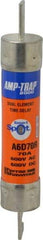 Ferraz Shawmut - 600 VAC/VDC, 70 Amp, Time Delay General Purpose Fuse - Clip Mount, 7-7/8" OAL, 100 at DC, 200 at AC kA Rating, 1-5/16" Diam - Exact Tool & Supply