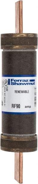 Ferraz Shawmut - 250 VAC, 90 Amp, Fast-Acting Renewable Fuse - Clip Mount, 5-7/8" OAL, 10 at AC kA Rating, 1-1/16" Diam - Exact Tool & Supply