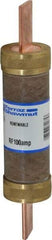 Ferraz Shawmut - 250 VAC, 100 Amp, Fast-Acting Renewable Fuse - Clip Mount, 5-7/8" OAL, 10 at AC kA Rating, 1-1/16" Diam - Exact Tool & Supply