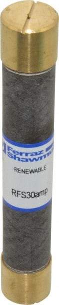 Ferraz Shawmut - 600 VAC, 30 Amp, Fast-Acting Renewable Fuse - Clip Mount, 127mm OAL, 10 at AC kA Rating, 13/16" Diam - Exact Tool & Supply
