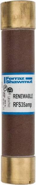 Ferraz Shawmut - 600 VAC, 35 Amp, Fast-Acting Renewable Fuse - Clip Mount, 5-1/2" OAL, 10 at AC kA Rating, 1-1/16" Diam - Exact Tool & Supply