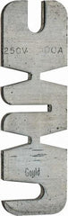 Ferraz Shawmut - 250 VAC, 500 Amp, Fast-Acting Renewable Fuse - Fuse Holder Mount, 10-3/8" OAL, 10 at AC kA Rating, 2-9/16" Diam - Exact Tool & Supply