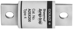 Ferraz Shawmut - 250 VAC, 15 Amp, Fast-Acting Semiconductor/High Speed Fuse - Bolt-on Mount, 2" OAL, 9/16" Diam - Exact Tool & Supply