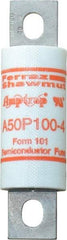 Ferraz Shawmut - 450 VDC, 500 VAC, 100 Amp, Fast-Acting Semiconductor/High Speed Fuse - Bolt-on Mount, 3-5/8" OAL, 100 at AC, 79 at DC kA Rating, 1" Diam - Exact Tool & Supply
