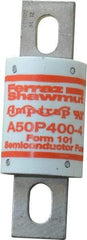 Ferraz Shawmut - 450 VDC, 500 VAC, 400 Amp, Fast-Acting Semiconductor/High Speed Fuse - Bolt-on Mount, 4-11/32" OAL, 100 at AC, 79 at DC kA Rating, 1-1/2" Diam - Exact Tool & Supply