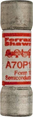 Ferraz Shawmut - 650 VDC, 700 VAC, 10 Amp, Fast-Acting Semiconductor/High Speed Fuse - Clip Mount, 50.8mm OAL, 100 at AC/DC kA Rating, 9/16" Diam - Exact Tool & Supply