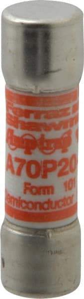 Ferraz Shawmut - 650 VDC, 700 VAC, 20 Amp, Fast-Acting Semiconductor/High Speed Fuse - Clip Mount, 50.8mm OAL, 100 at AC/DC kA Rating, 9/16" Diam - Exact Tool & Supply