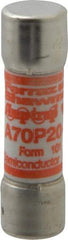 Ferraz Shawmut - 650 VDC, 700 VAC, 20 Amp, Fast-Acting Semiconductor/High Speed Fuse - Clip Mount, 50.8mm OAL, 100 at AC/DC kA Rating, 9/16" Diam - Exact Tool & Supply