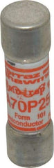 Ferraz Shawmut - 650 VDC, 700 VAC, 25 Amp, Fast-Acting Semiconductor/High Speed Fuse - Clip Mount, 50.8mm OAL, 100 at AC/DC kA Rating, 9/16" Diam - Exact Tool & Supply