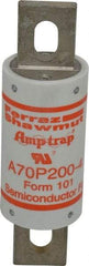 Ferraz Shawmut - 650 VDC, 700 VAC, 200 Amp, Fast-Acting Semiconductor/High Speed Fuse - Bolt-on Mount, 5-3/32" OAL, 100 at AC/DC kA Rating, 1-1/2" Diam - Exact Tool & Supply