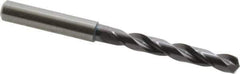 Guhring - 6.7mm 140° Solid Carbide Jobber Drill - FIREX Finish, Right Hand Cut, Spiral Flute, Straight Shank, 91mm OAL, SU Point - Exact Tool & Supply
