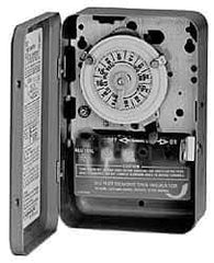 Intermatic - 24 hr with Day Skipper Outdoor Analog Electromechanical Timer Switch - 10 On/Off per Day, 208 to 277 VAC, 60 Hz, - Exact Tool & Supply