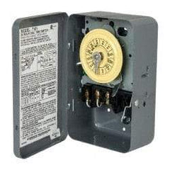 Intermatic - 24 hr Indoor Analog Electromechanical Timer Switch - 1 to 12 On/Off, 125 VAC, 60 Hz, - Exact Tool & Supply