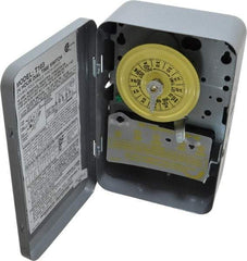 Intermatic - 24 hr Indoor Analog Electromechanical Timer Switch - 1 to 12 On/Off, 125 VAC, 60 Hz, - Exact Tool & Supply
