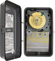 Intermatic - 24 hr Outdoor Analog Electromechanical Timer Switch - 1 to 12 On/Off, 125 VAC, 60 Hz, - Exact Tool & Supply